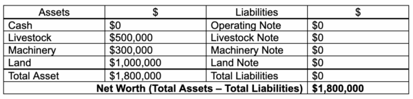 Balance sheet after paying off debt