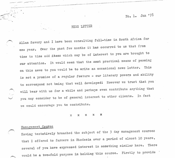 Stan's newsletter