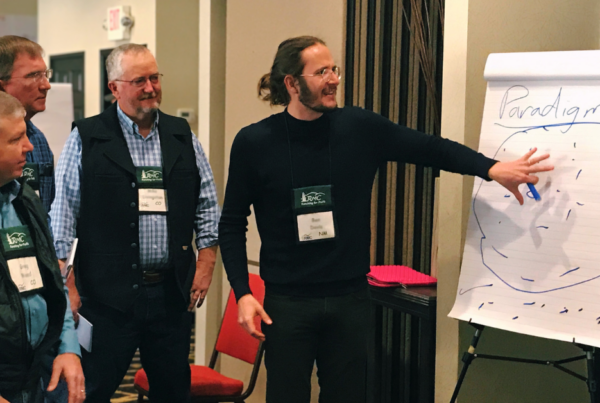 students at a teach-to-learn session