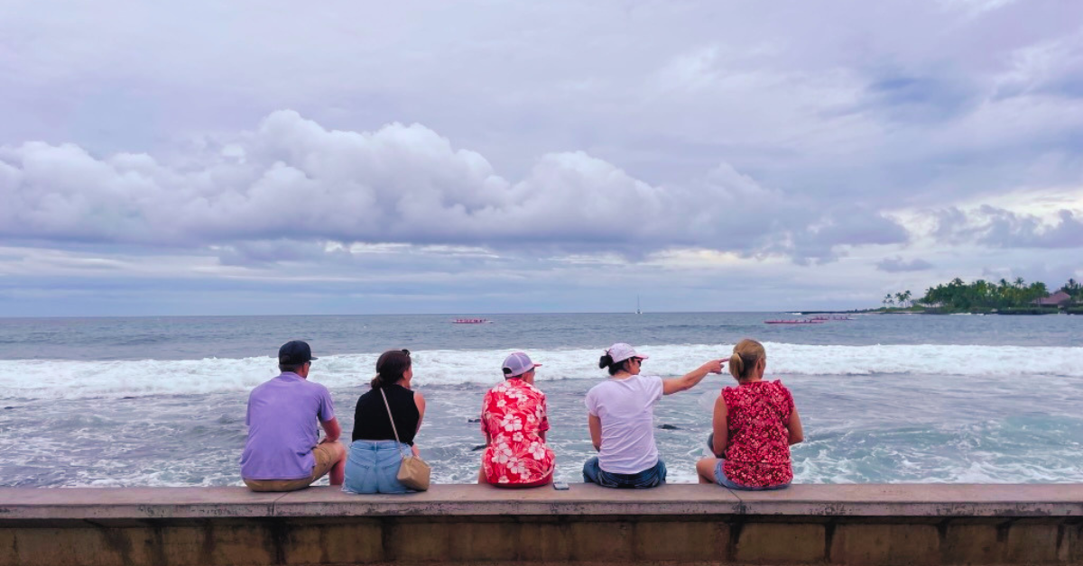Sims family in Hawaii